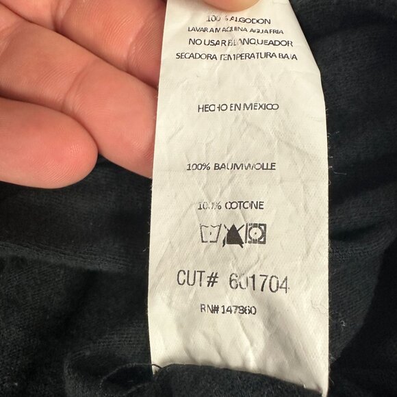 Michelle By Comune Black Open Front Cardigan Size XS 100% Cotton - Picture 8 of 8